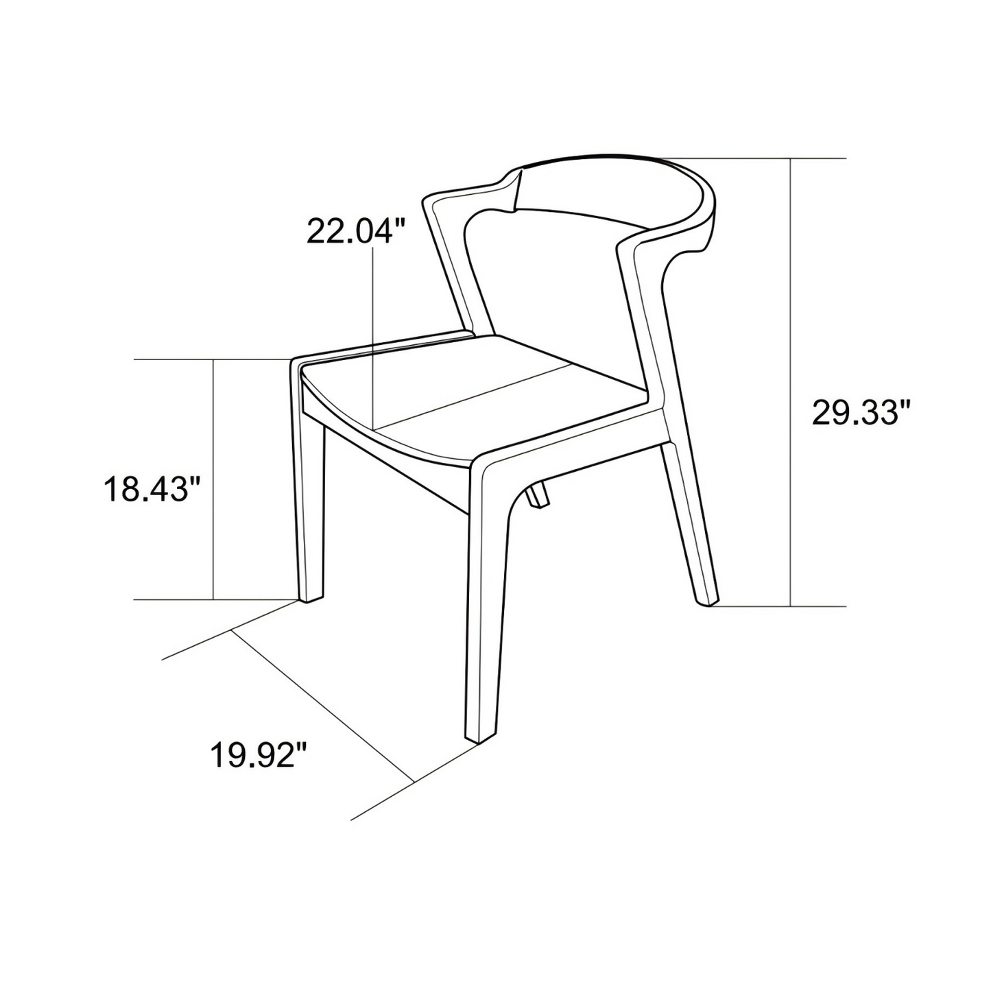 Dakota Solid Wood Dining Chairs