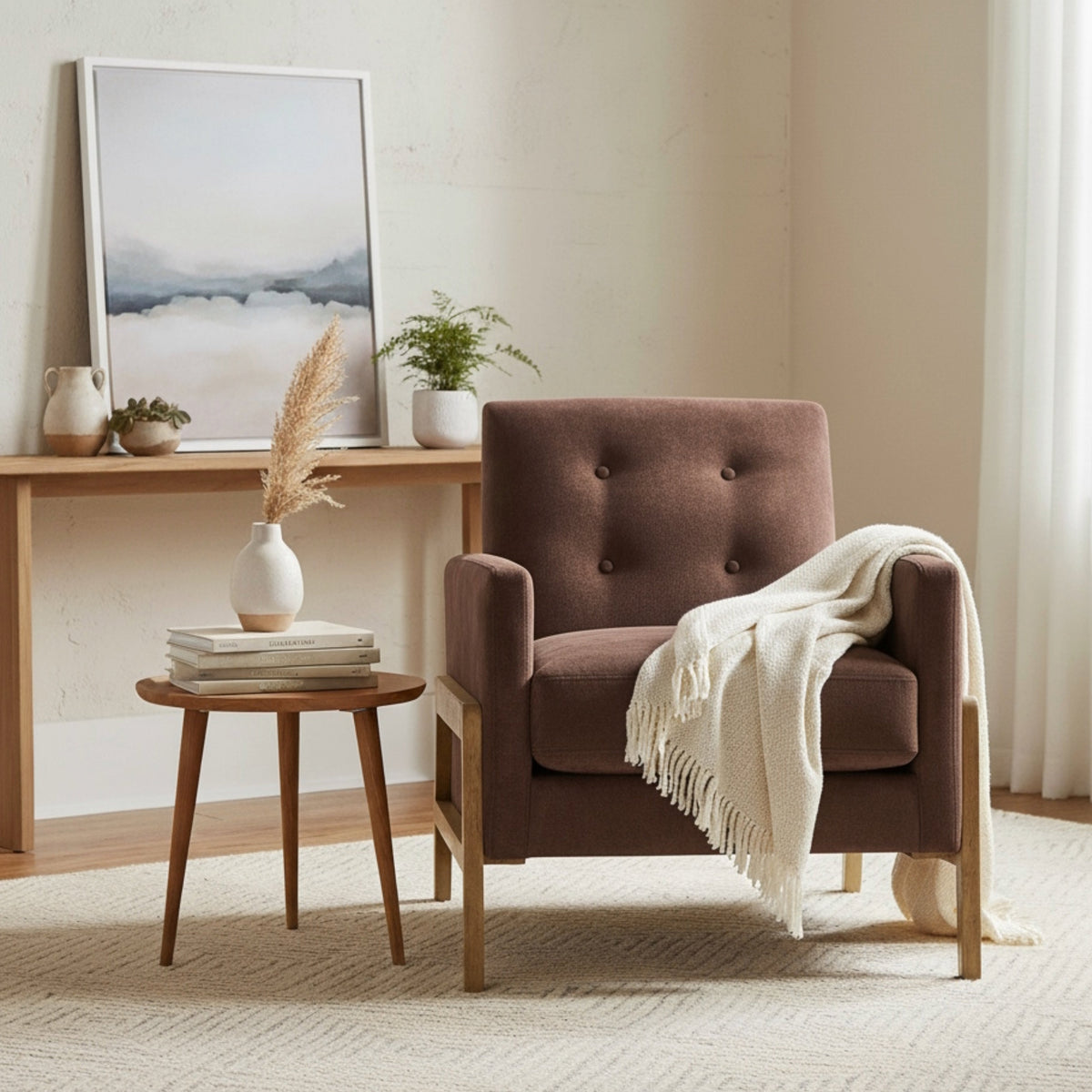Matson Tufted Back Accent Chair