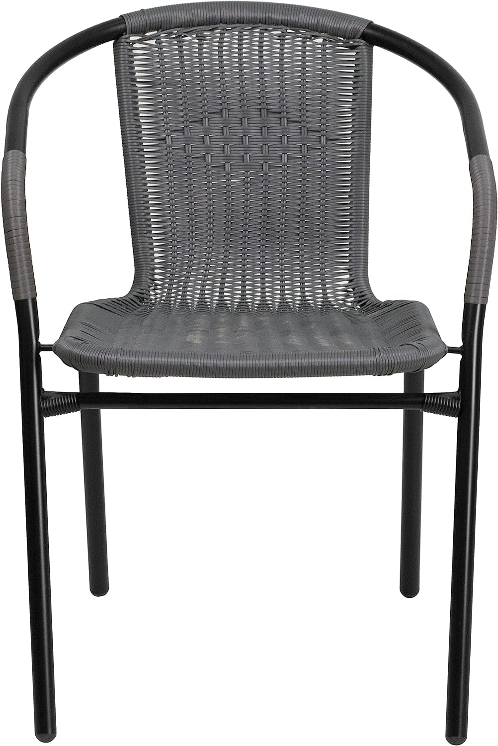 Modern Stackable Rattan Dining Chairs Set for Outdoor