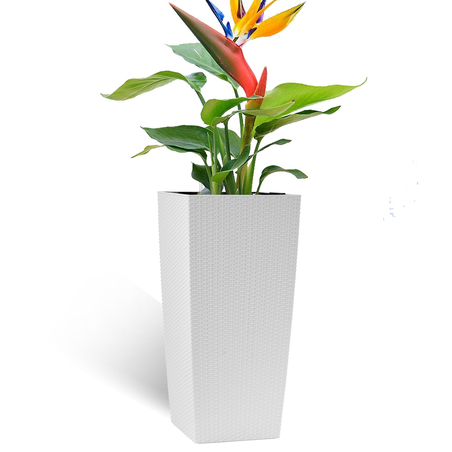 30 in Tall Large Flower Pot Planter with Self-Watering Drainage Holes