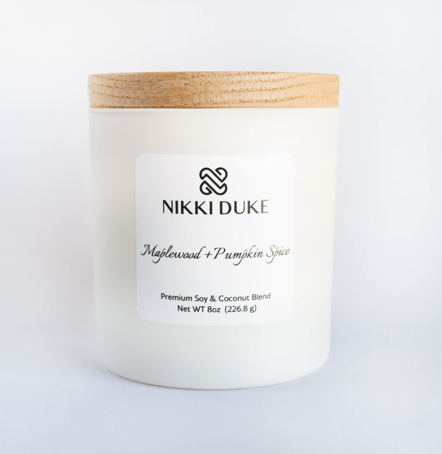 Nikki Duke 8 oz Premium Soy + Coconut Candle Collection with Whipped, Vanilla, and Seasonal Scents