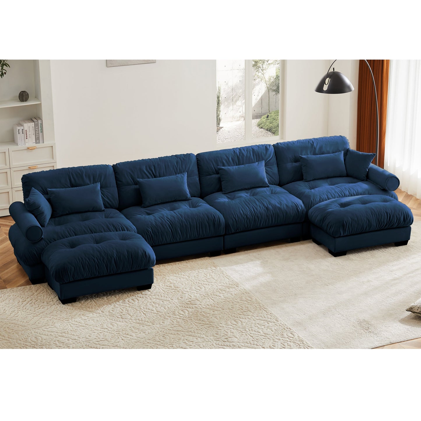 U Shaped Sectional Sofa Cloud Couch