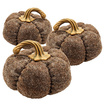 Set of 3 Fabric Pumpkins