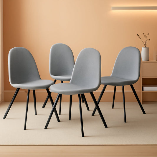 Grey Swivel Dining Chairs Set Of 4 For Modern Kitchen