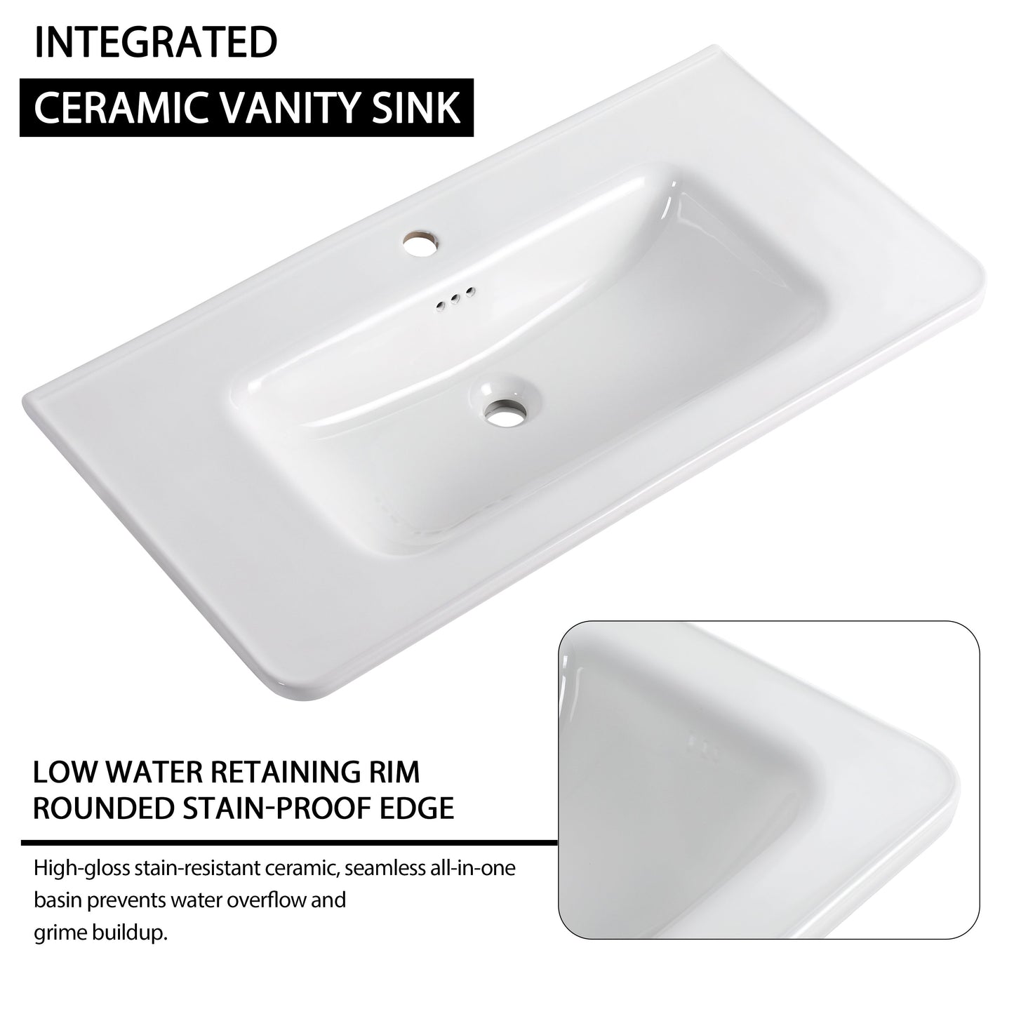 60'' Freestanding Bathroom Vanity With Storage