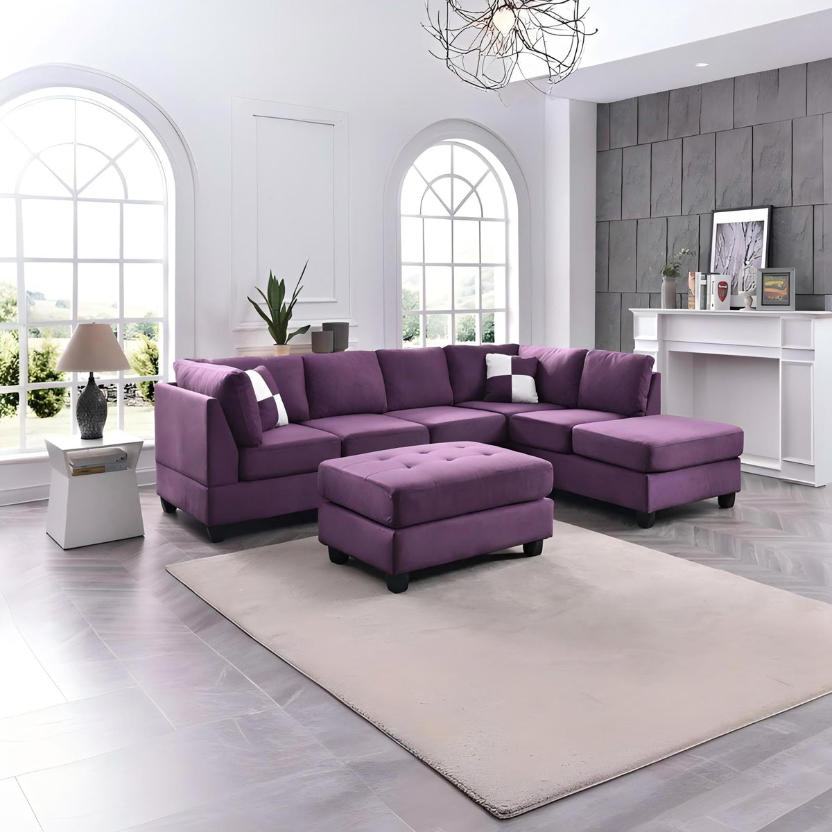 Malone G637B-SC Sectional (Without Ottoman)