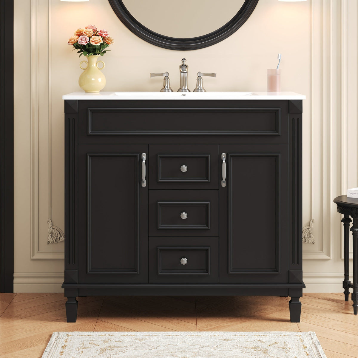 36" Bathroom Vanity with Top Sink