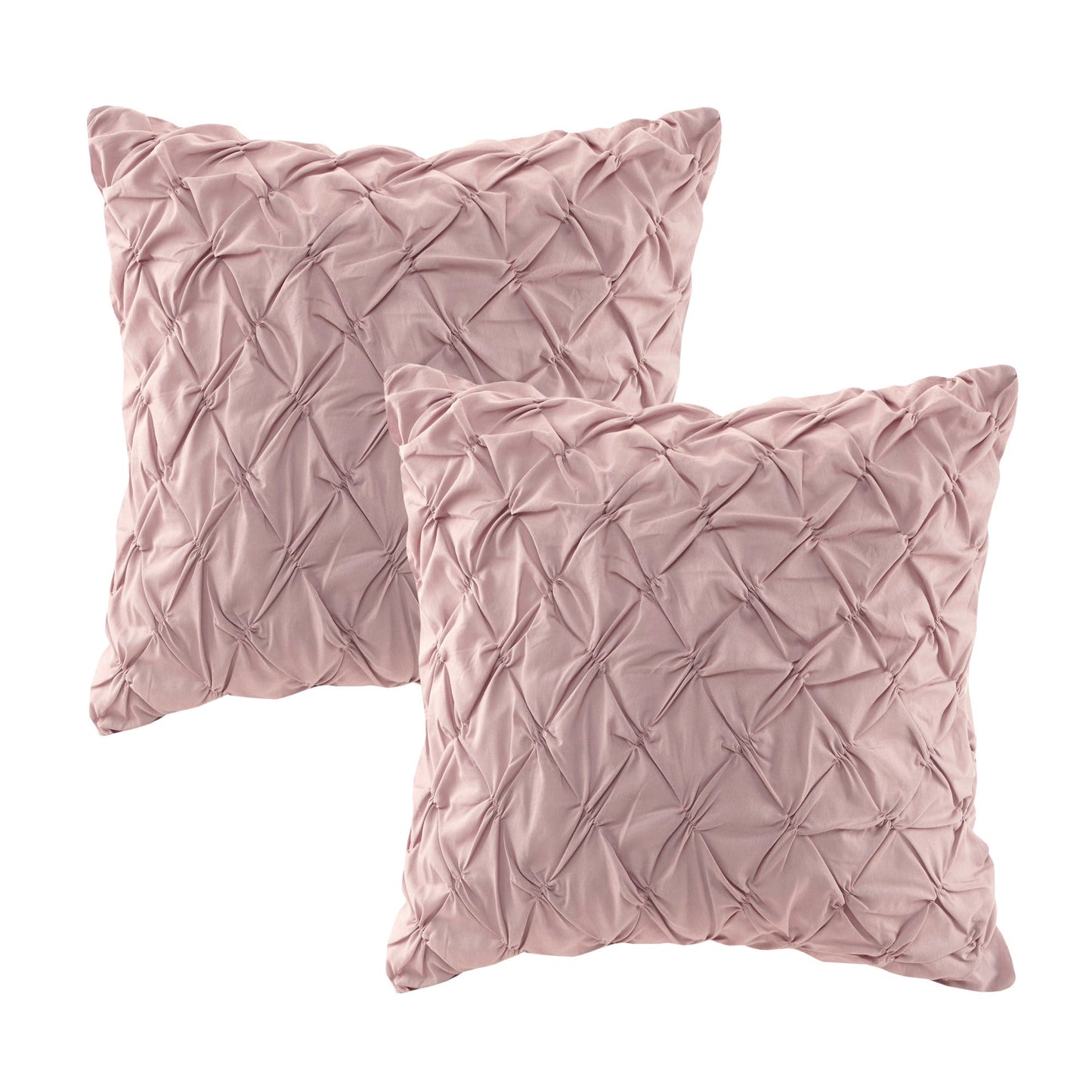 8 Piece Cotton Printed Comforter Set Blush California King