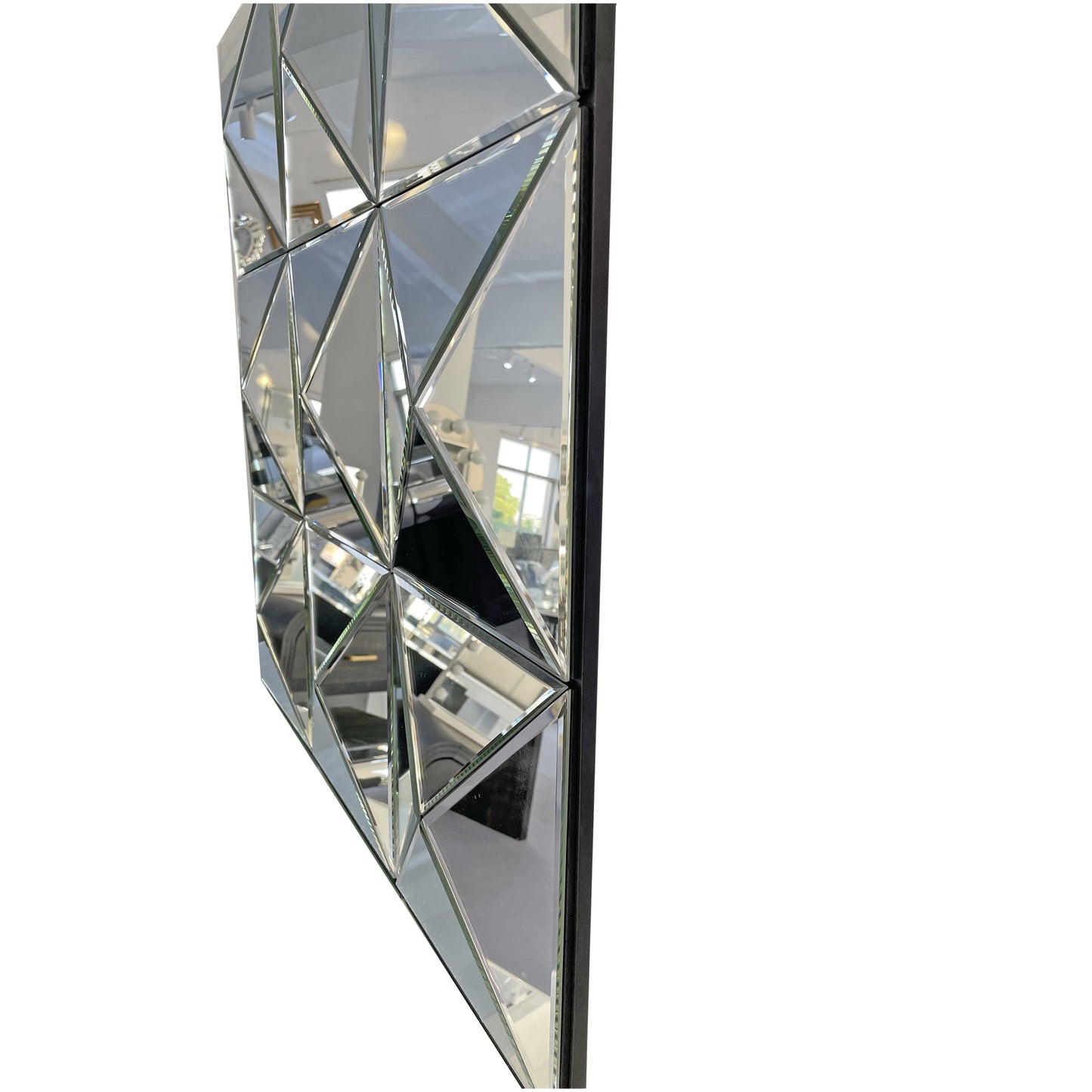 3D Mirror Wall Decor - Beveled Glass Large Square Wall Mirror