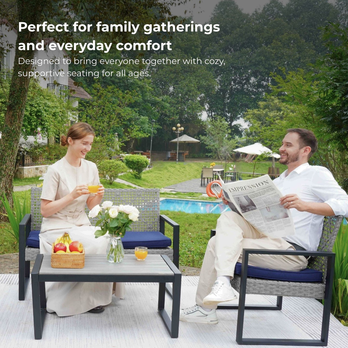 4-Piece Patio Furniture Set