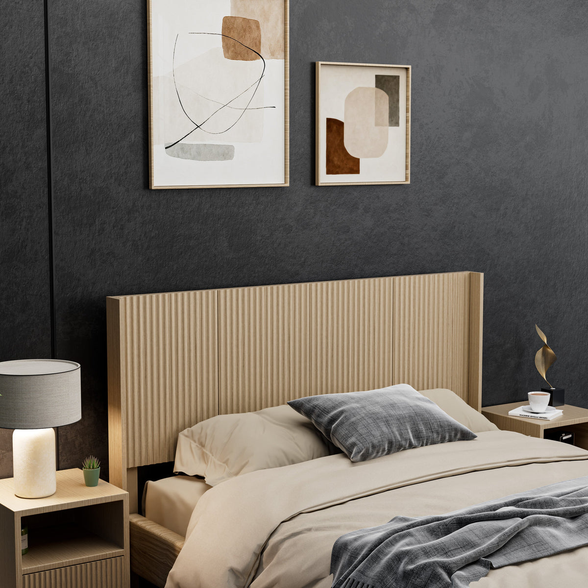 Wood Headboard Queen Size