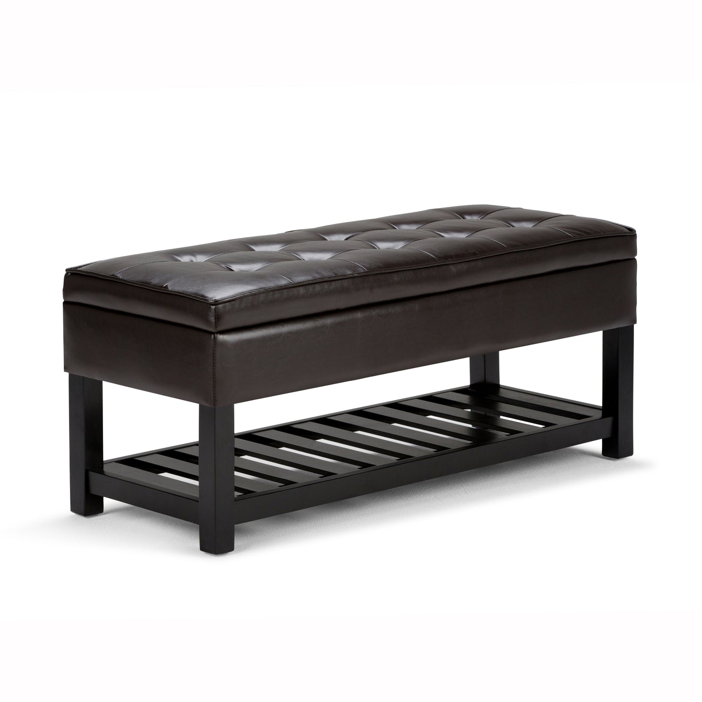 Cosmopolitan Storage Ottoman Bench with Open Bottom - Tanners
