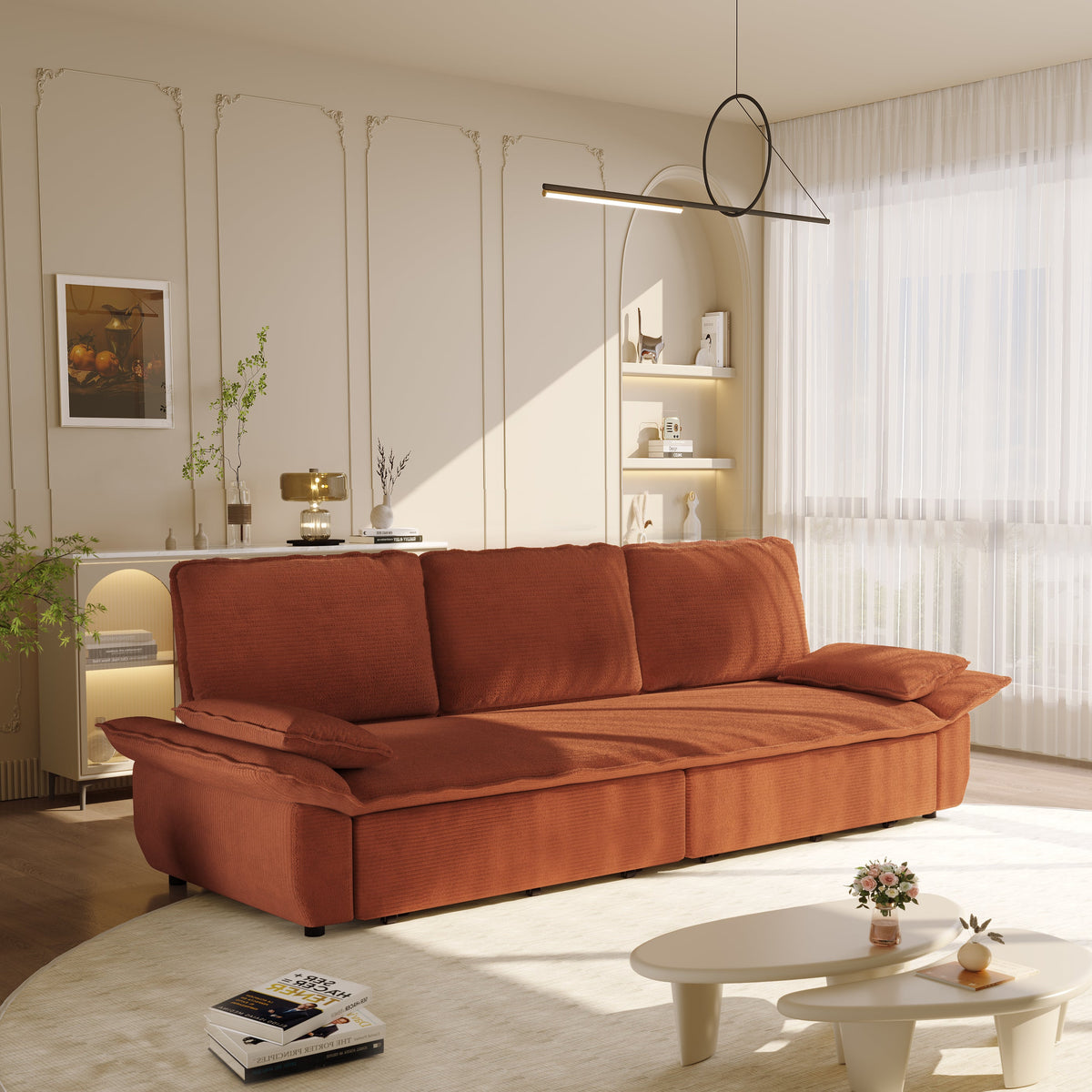 3-in-1 Convertible Sleeper Sofa Bed