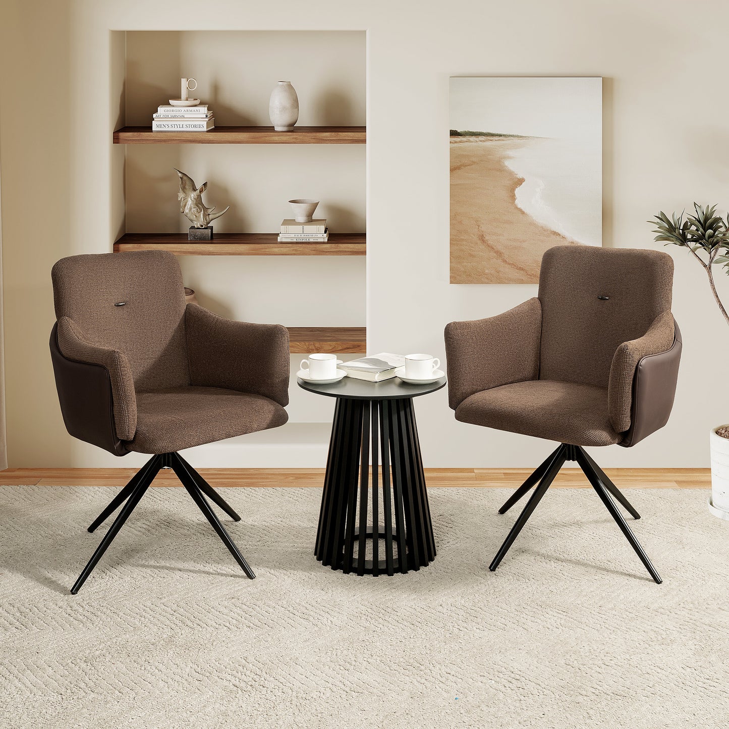 360° Swivel Home Office Desk Chairs Set of 2