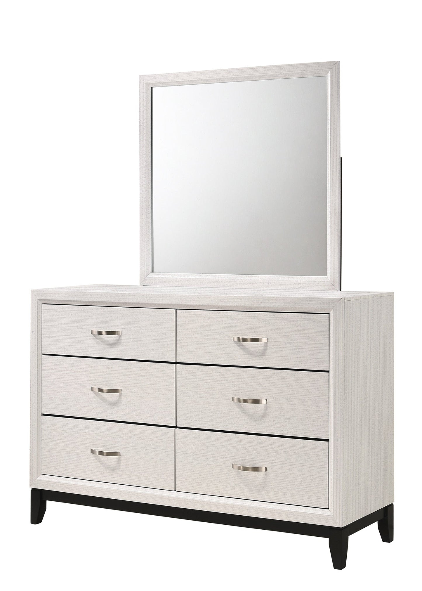 1pc Contemporary 6-Drawer Dresser