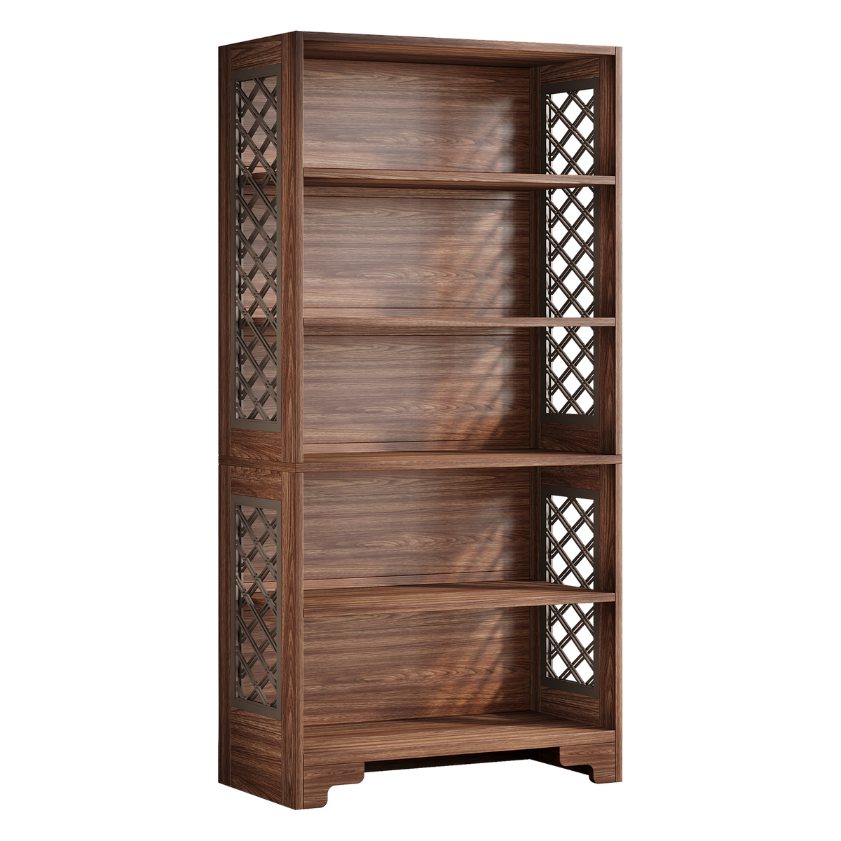 70.8" 6-Tier Vintage Bookcase