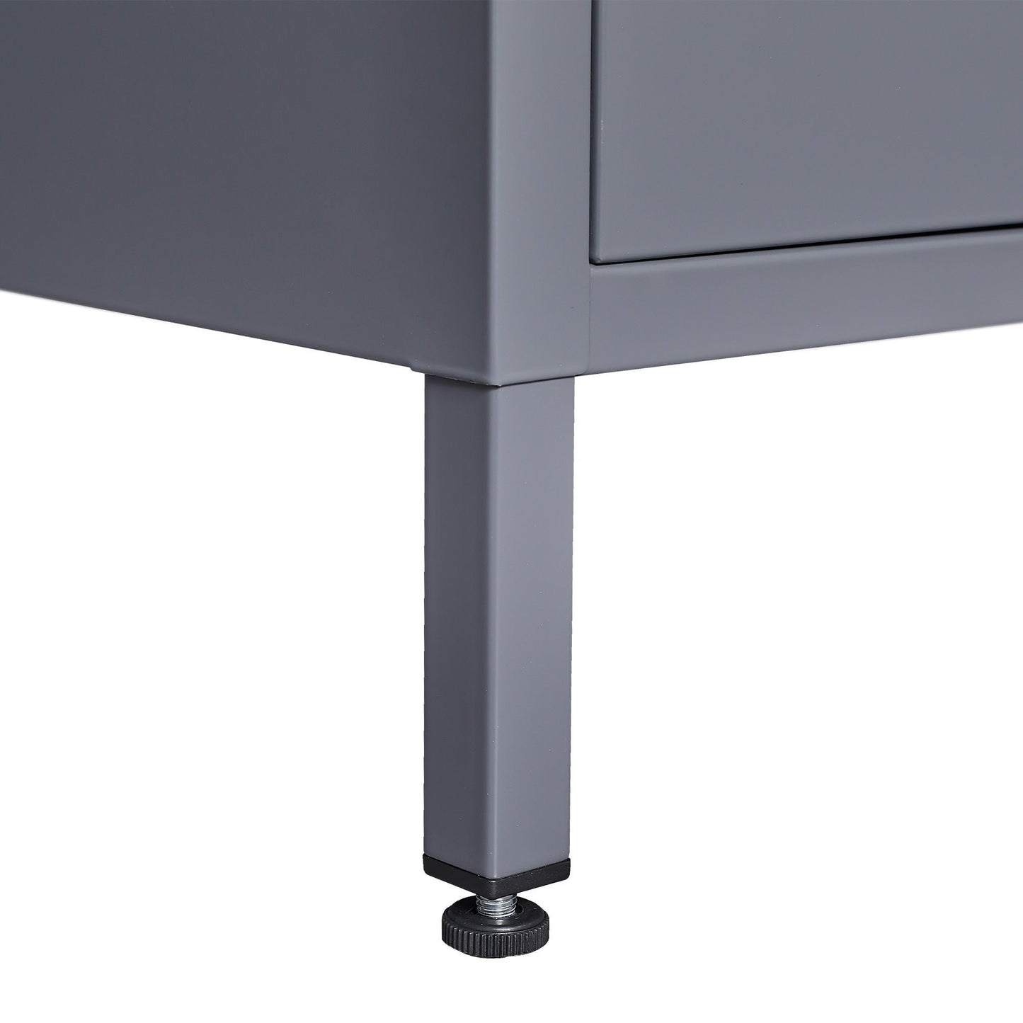 9 Door Lockers With Lock For Storage In Office, School, Gym, And Bedroom - Gray