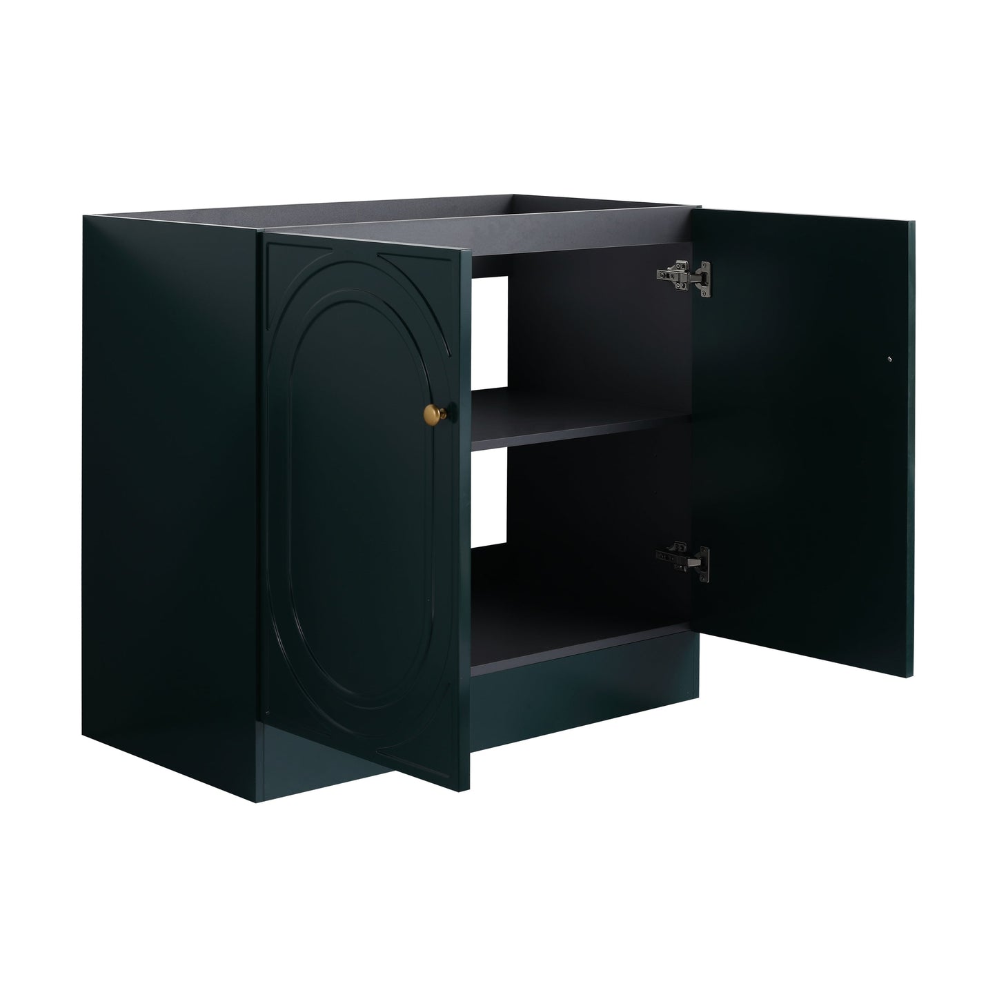 36" Freestanding Bathroom Vanity with 2 Soft-Close Cabinet Doors