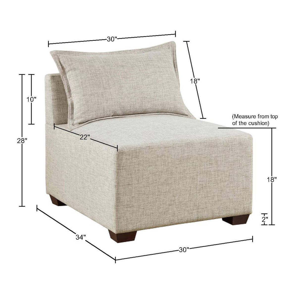 Modular Armless Chair