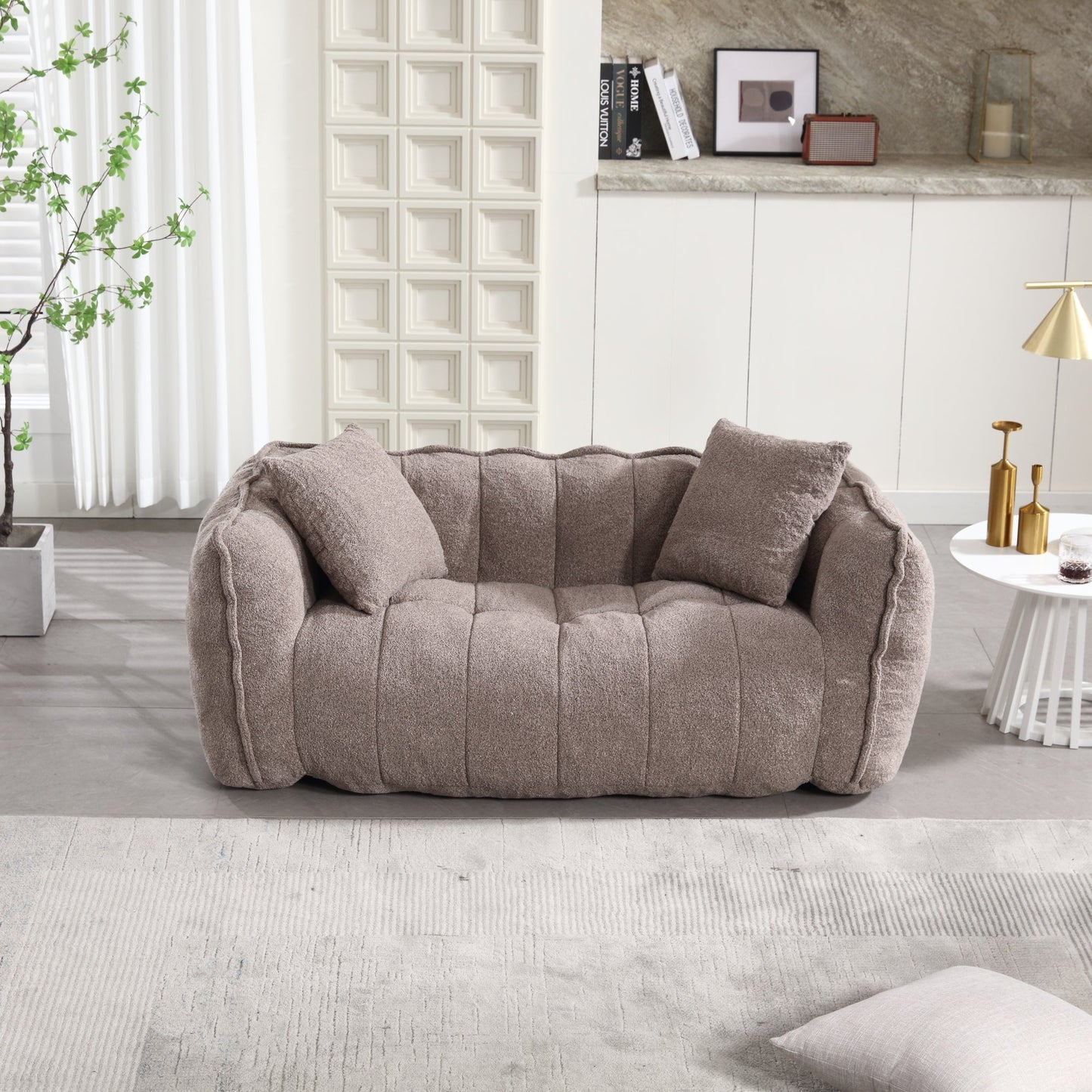 Cozy Beanbag Chair with High Resilience Foam Core