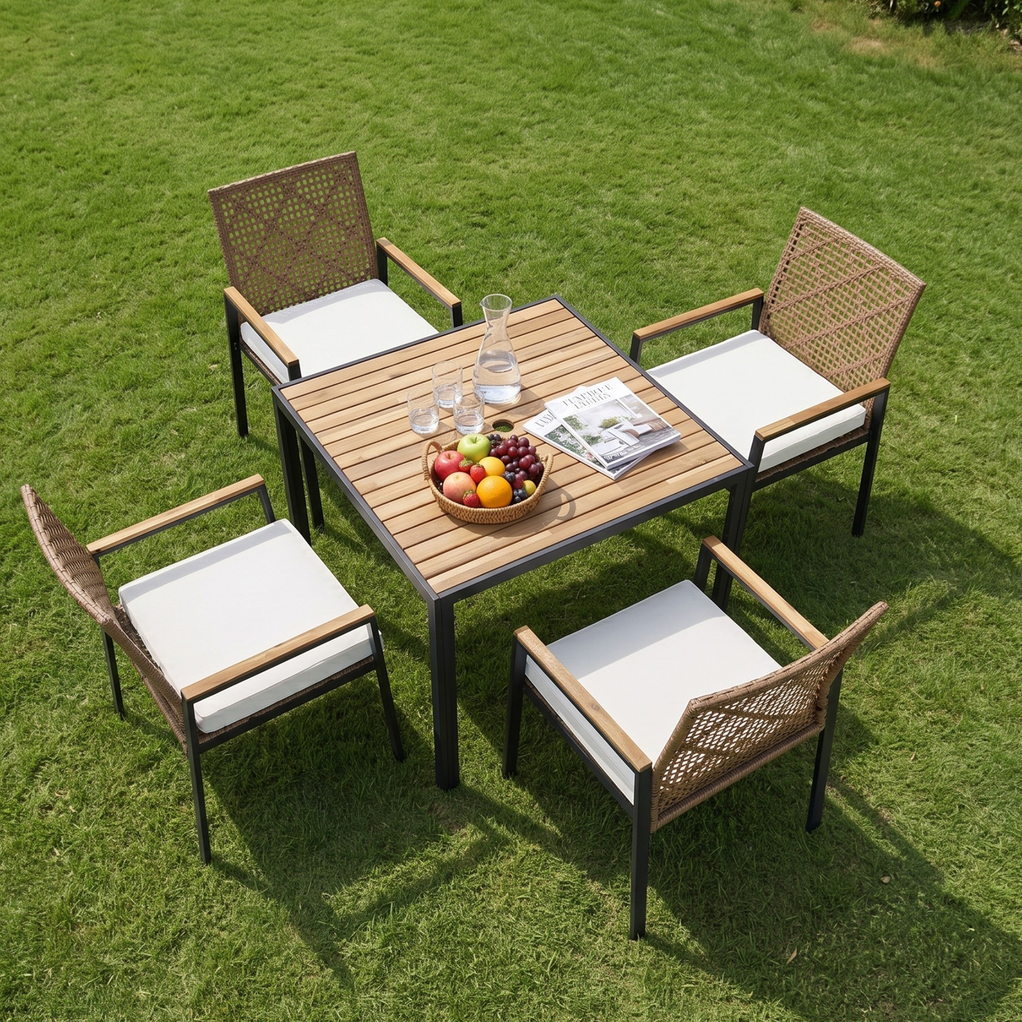 All Weather 5-Piece Patio Dining Table Sets