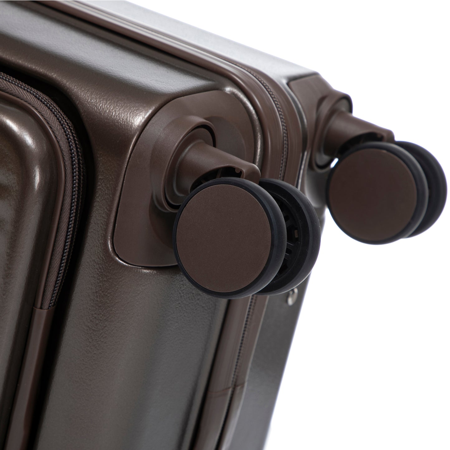 14"/20" 2 Pieces Set in ABS Spinner Wheel Luggage with Cosmetic Case
