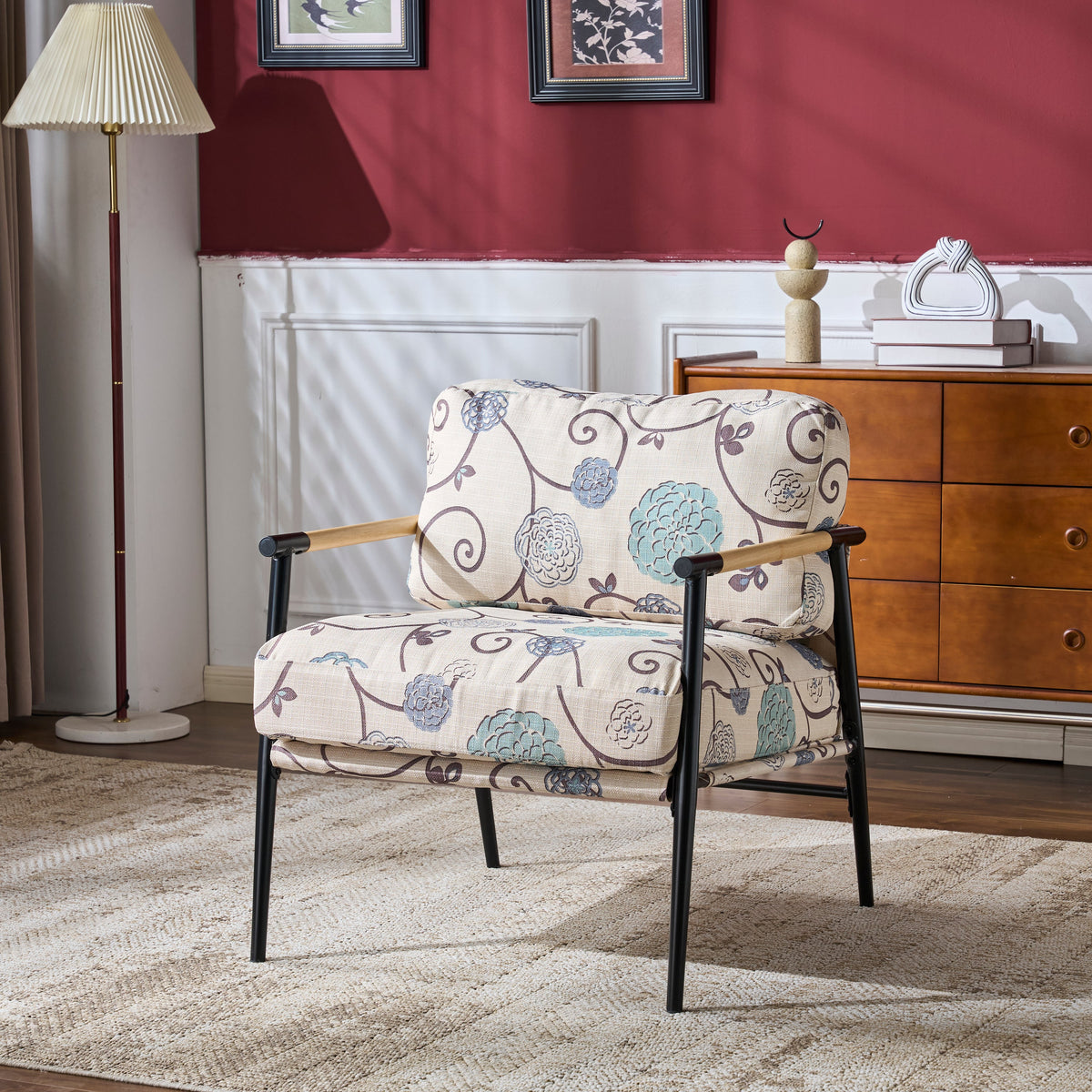 27.56" Modern Accent Chair with Plush Cushions
