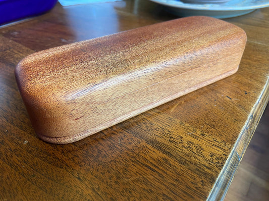Handcrafted Mahogany Keepsake Box with Custom Inlay Options - 8.25" Premium Wood Storage