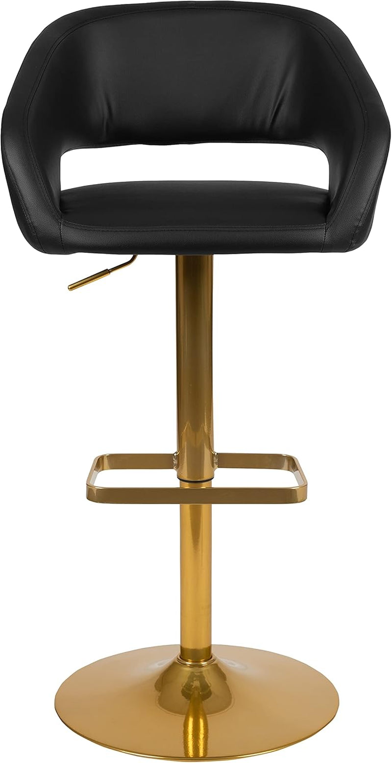 Contemporary Adjustable Height Barstool With Stylish Footrest