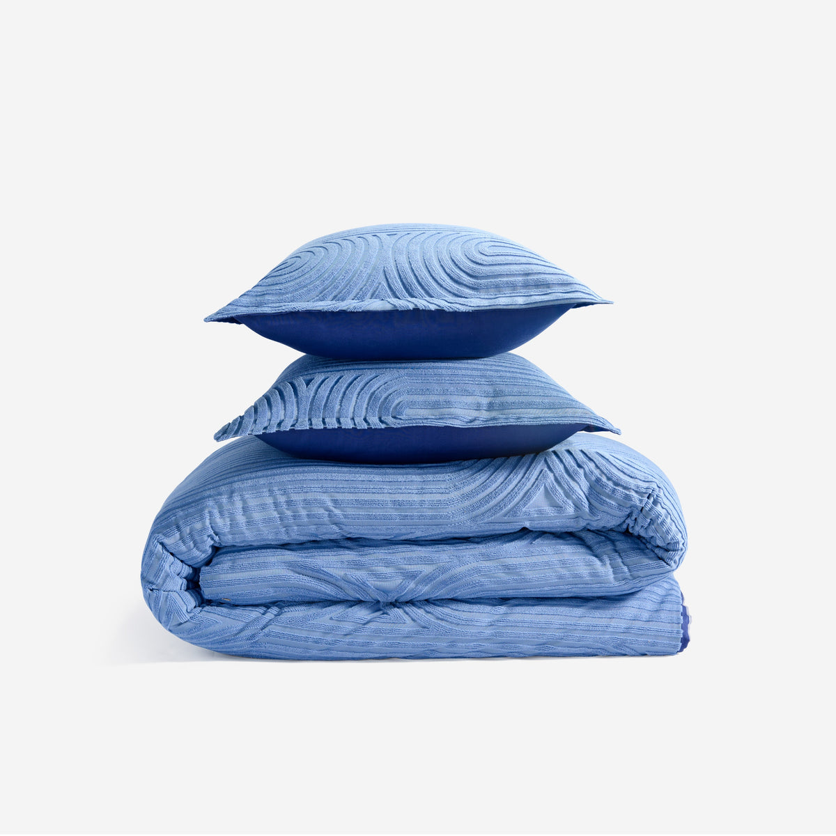 BedGear Performance Duvet Set, Queen - Stonewash Blue/Racetrack