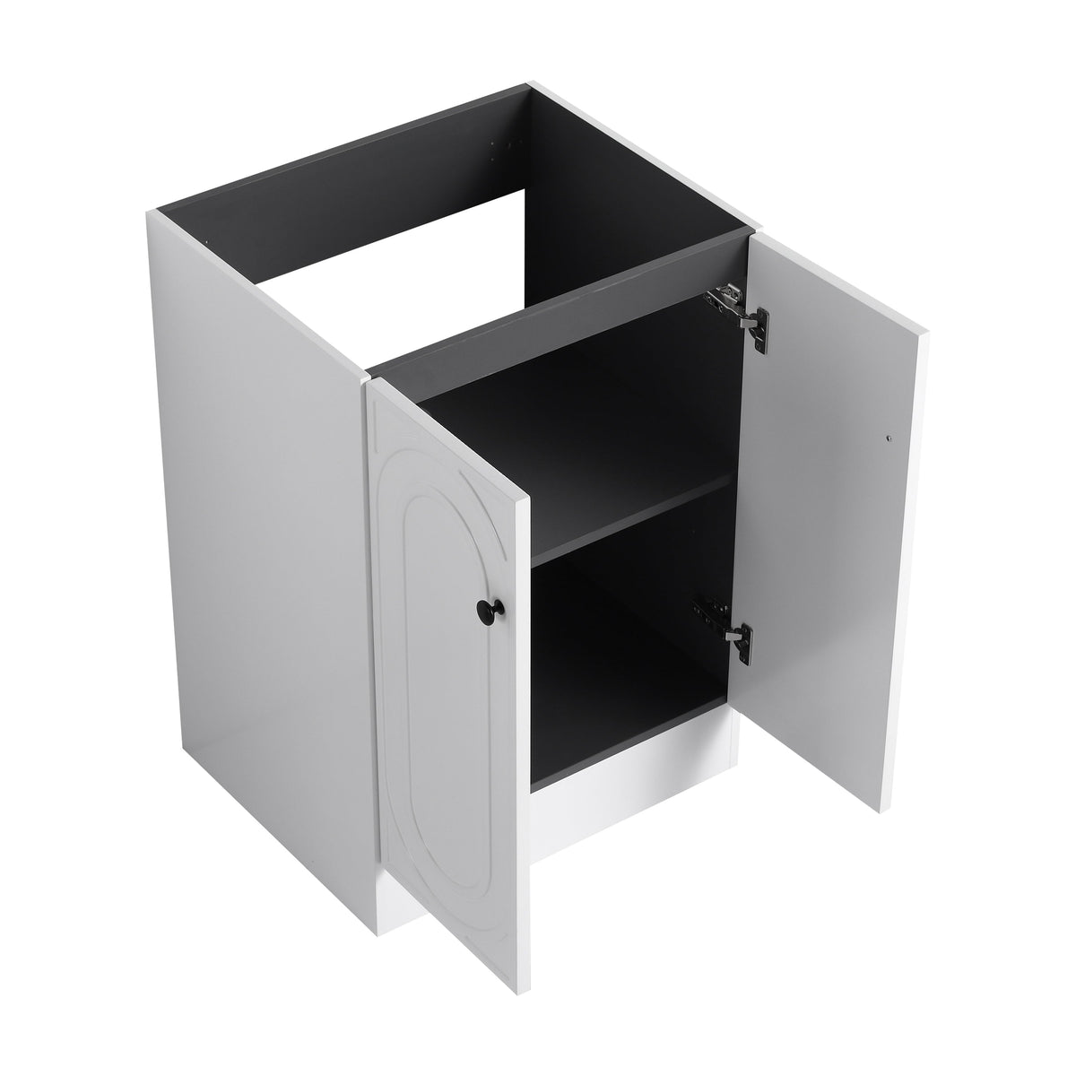 24" Freestanding Bathroom Vanity & 2 Soft-Close Cabinet Doors