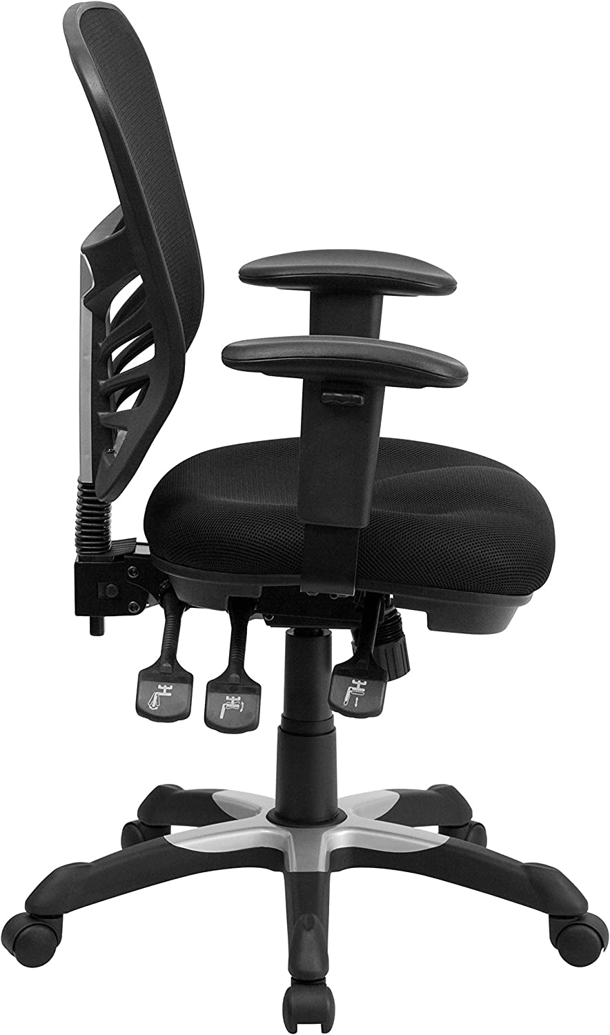 Ergonomic Mesh Office Chair With Adjustable Lumbar Black