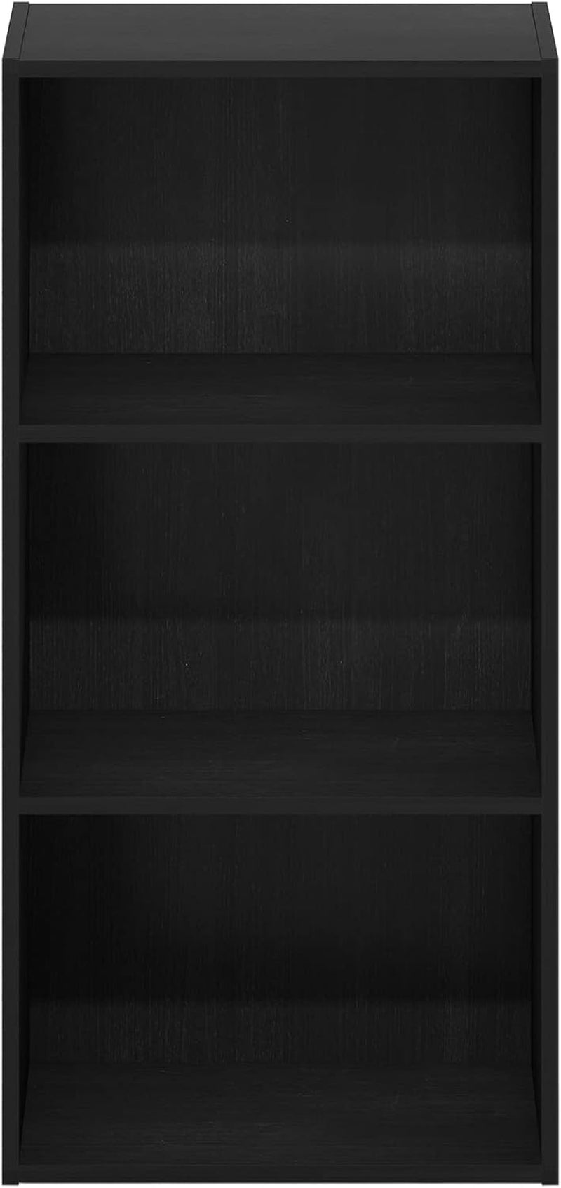 Luder 3 Tier Open Shelf Bookcase Blackwood Wood Finish