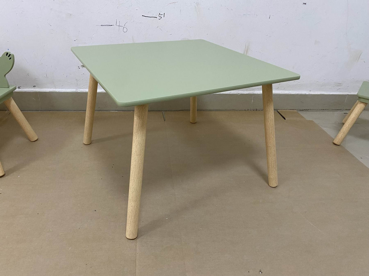 Kids Table and Chair Set with Cute Sloth Chairs
