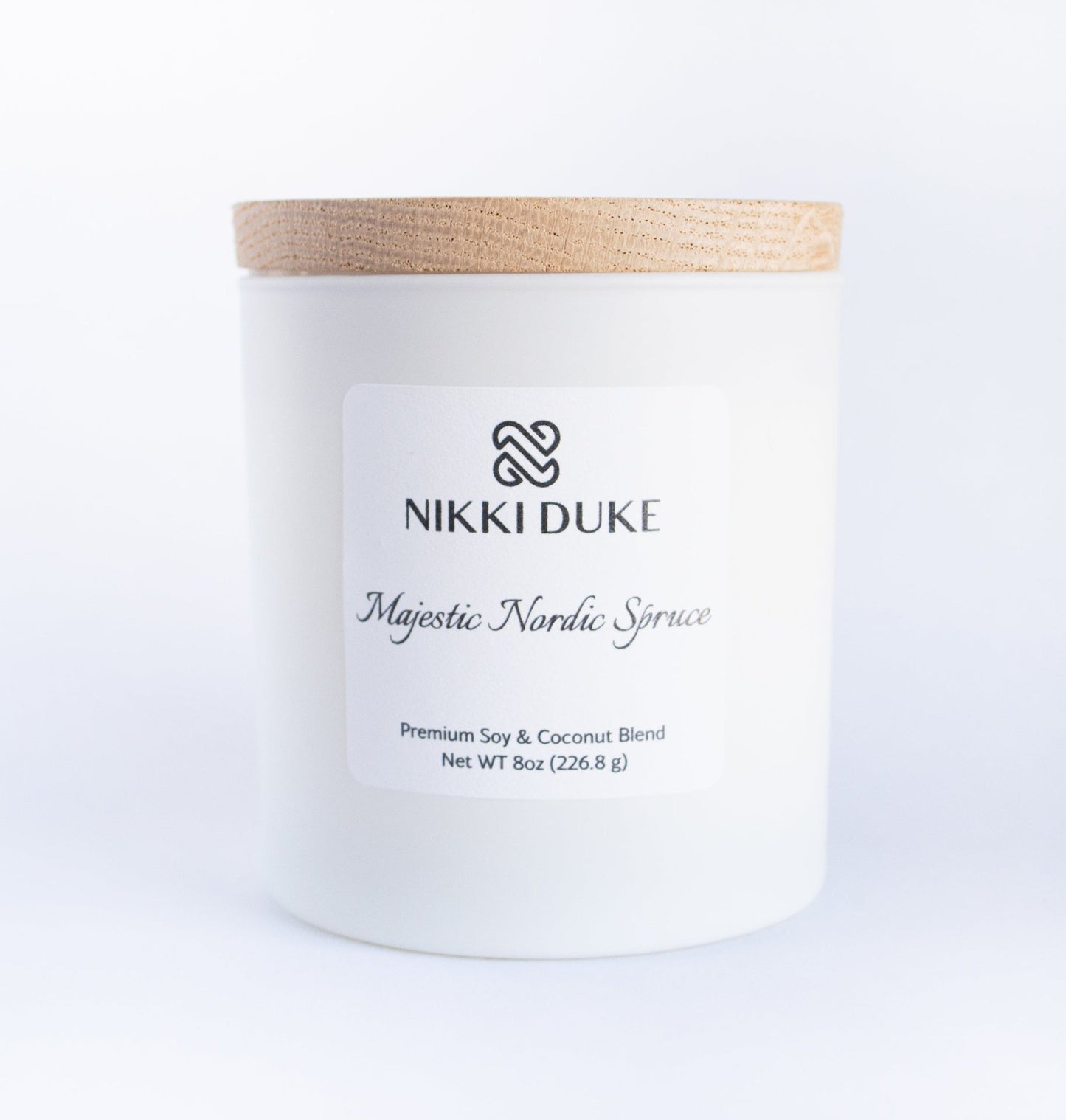 Nikki Duke 8 oz Premium Soy + Coconut Candle Collection with Whipped, Vanilla, and Seasonal Scents