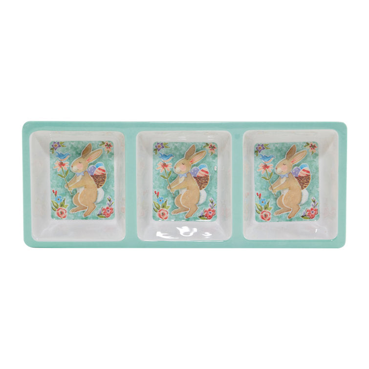Joy Of Easter 3 Section Relish Tray
