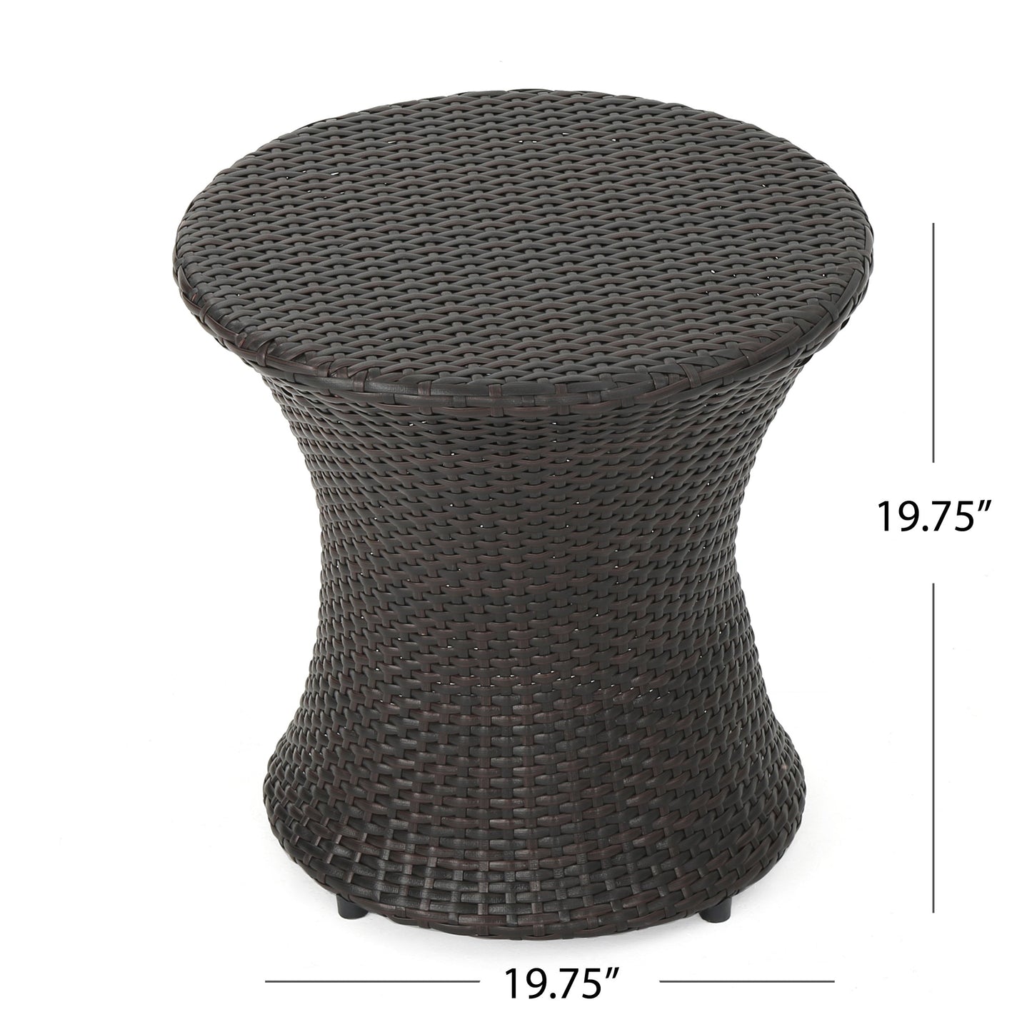 19" Kono Hourglass Table (No Glass Top)