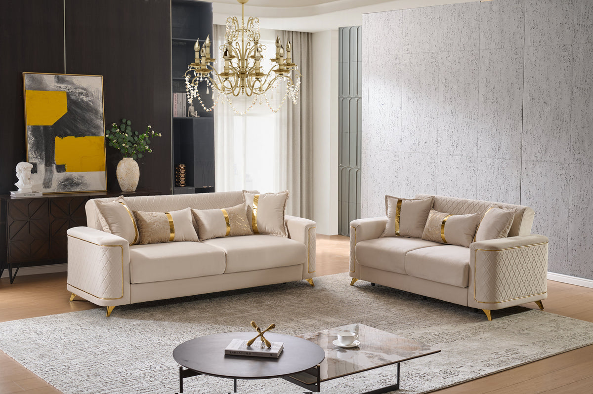 Lisa 2PC Sofa and Loveseat Set