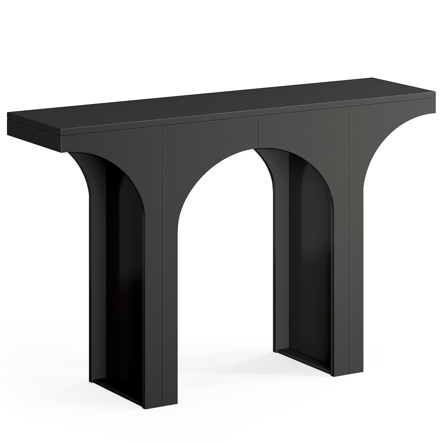 47-Inch Modern Black Console Table
