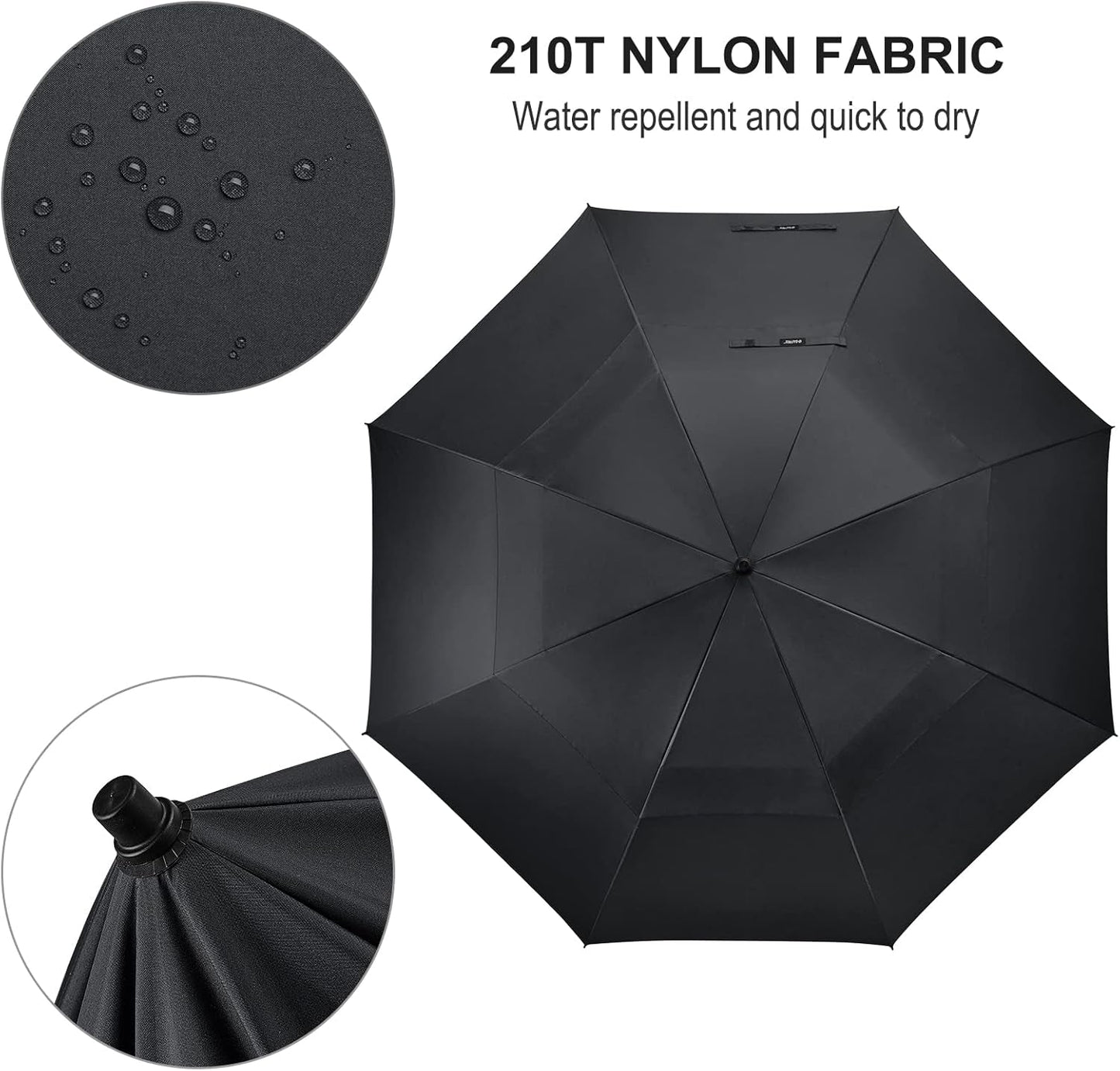 80 Inch Windproof Golf Umbrella For Family Outdoor Use