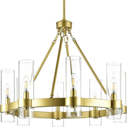 Small Wagon Wheel Chandelier