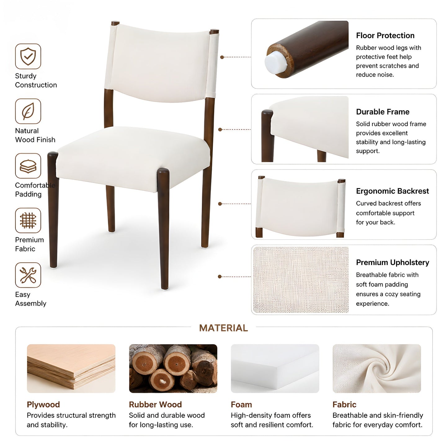 Modern Dining Chair Set of 2
