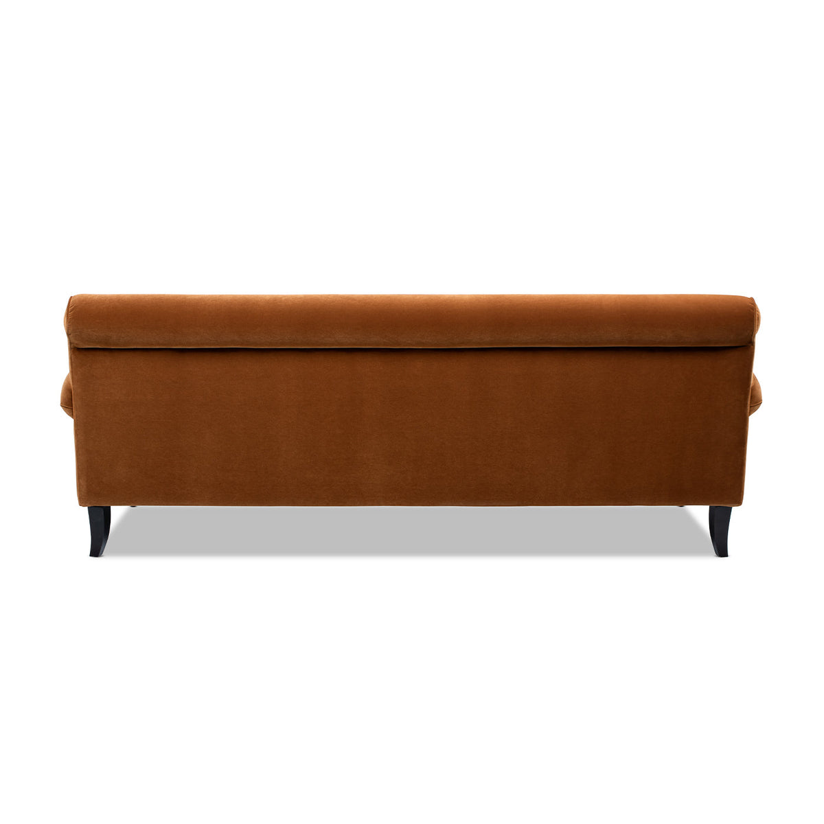 Alana Lawson Three-Cushion Tight Back Sofa, Burnt