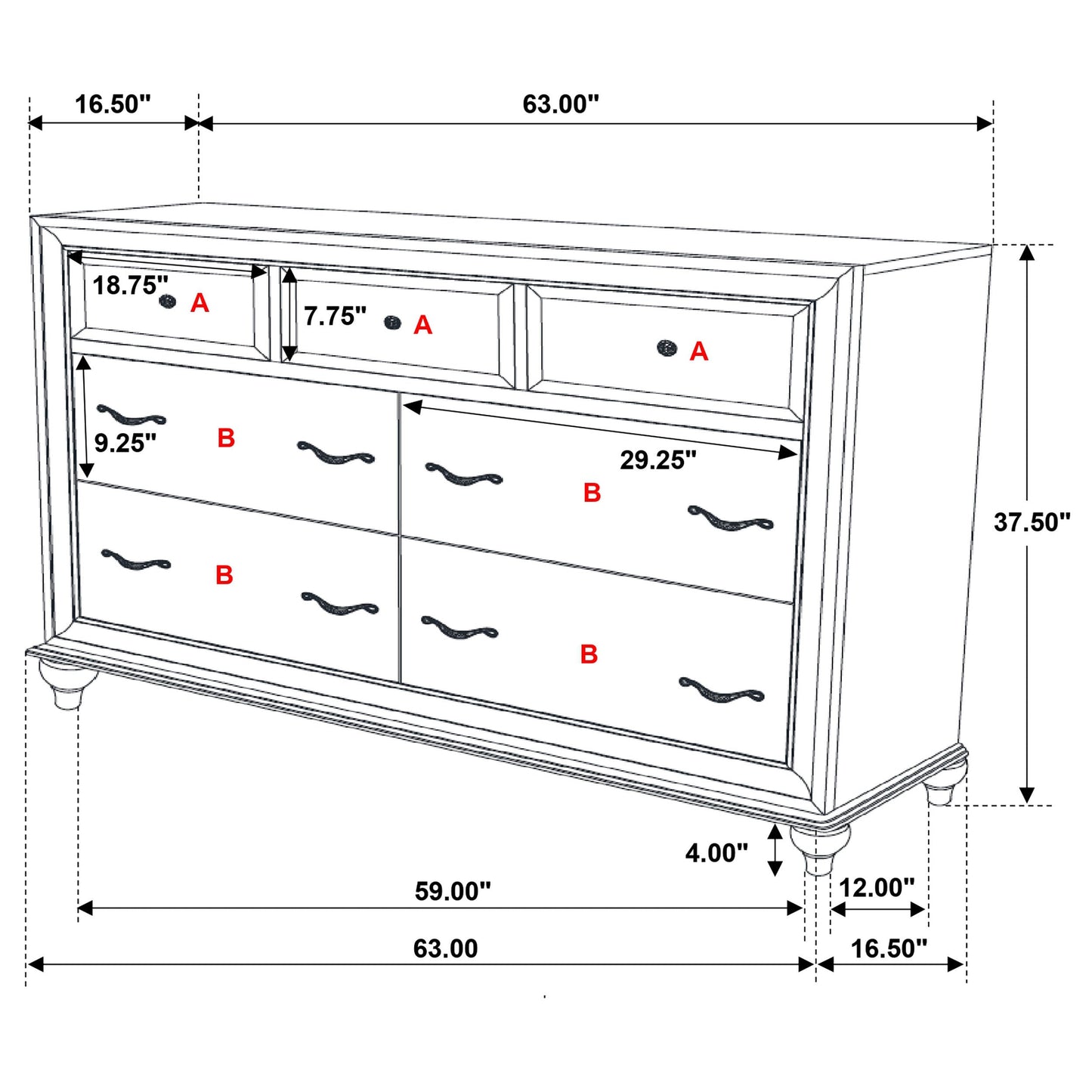 Randall White 5-Piece Queen Bedroom Set