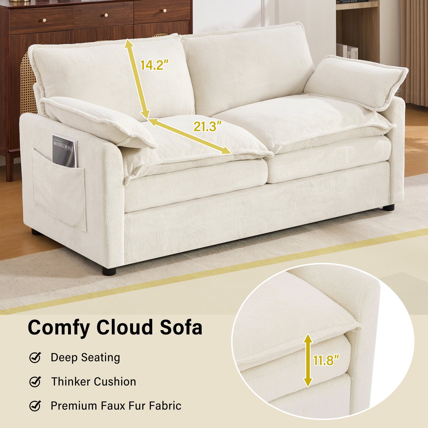 Modern Loveseat Sofa