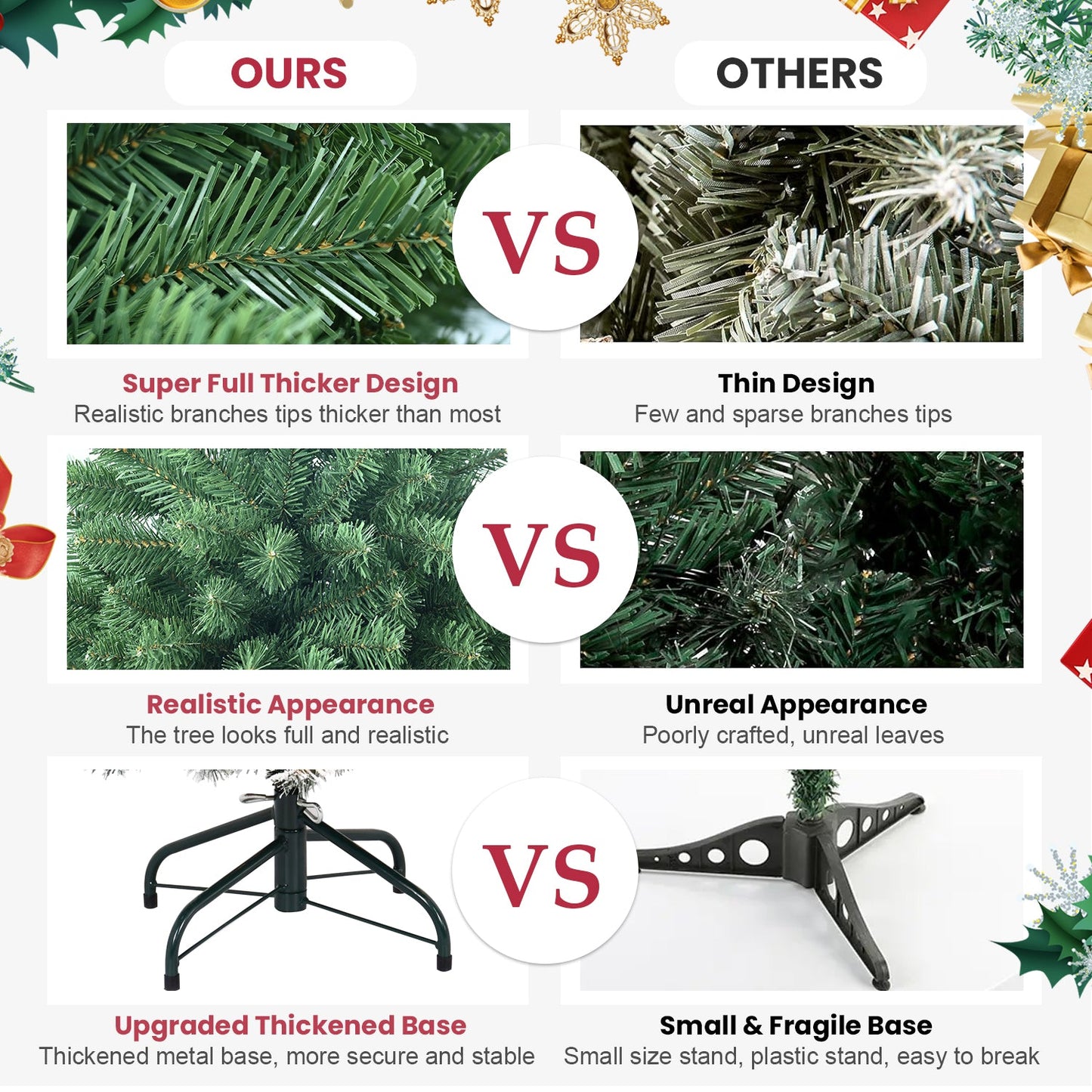 8ft Christmas Tree with Memory Wire