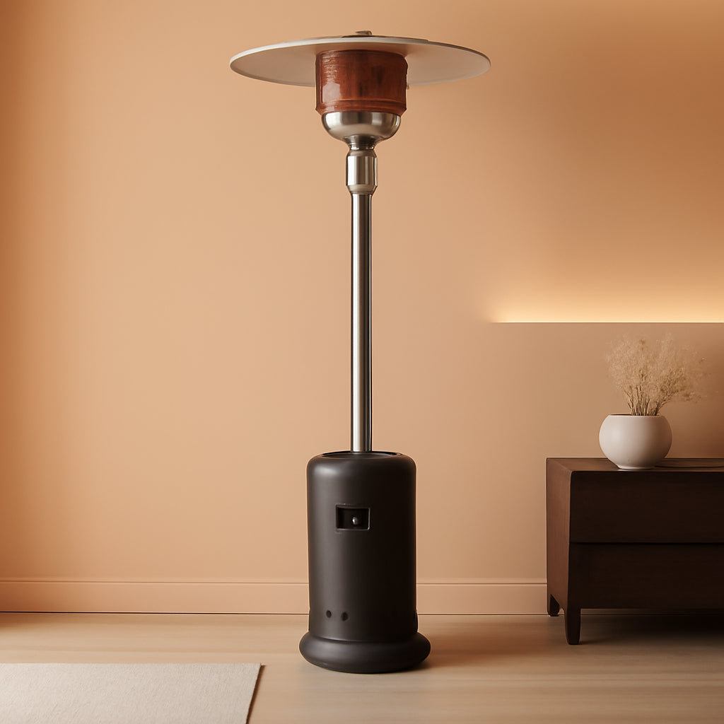46,000 BTU Outdoor Patio Heater With Wheels Havana Bronze