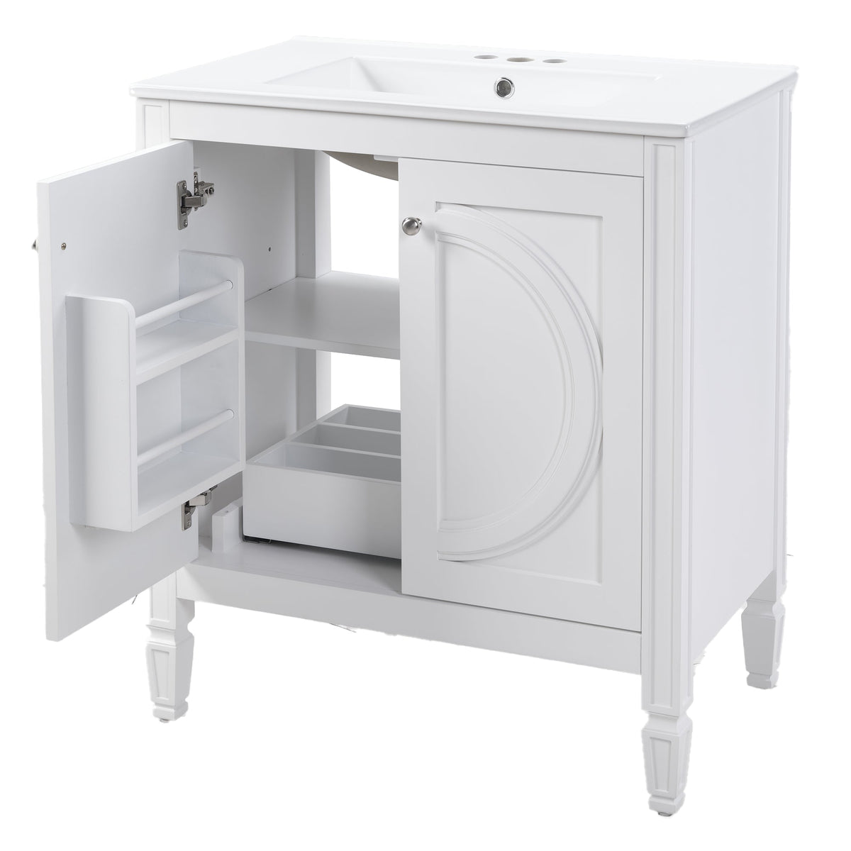 30" No Assembly Needed Vintage Bathroom Vanity