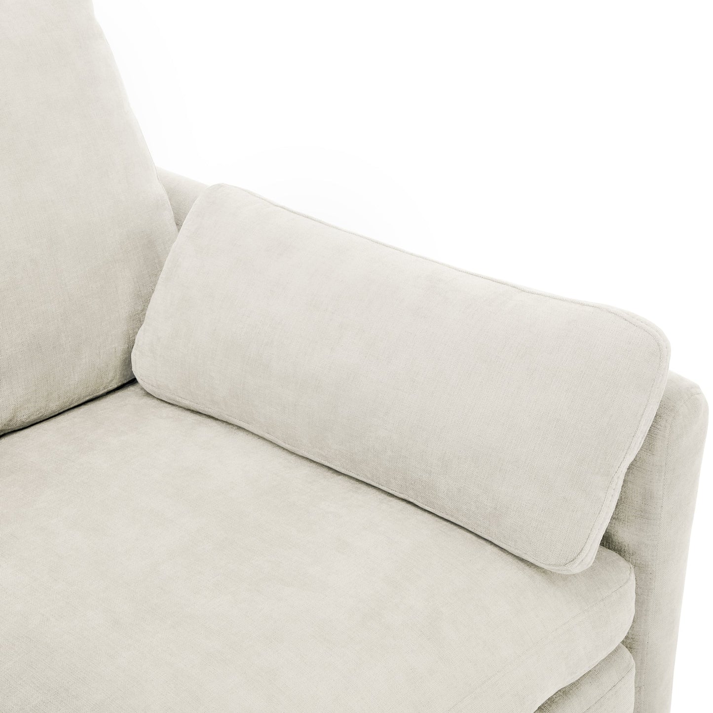 Cozy Upholstered 3-Seater Sofa with Plush Double Cushion and Ergonomic Design