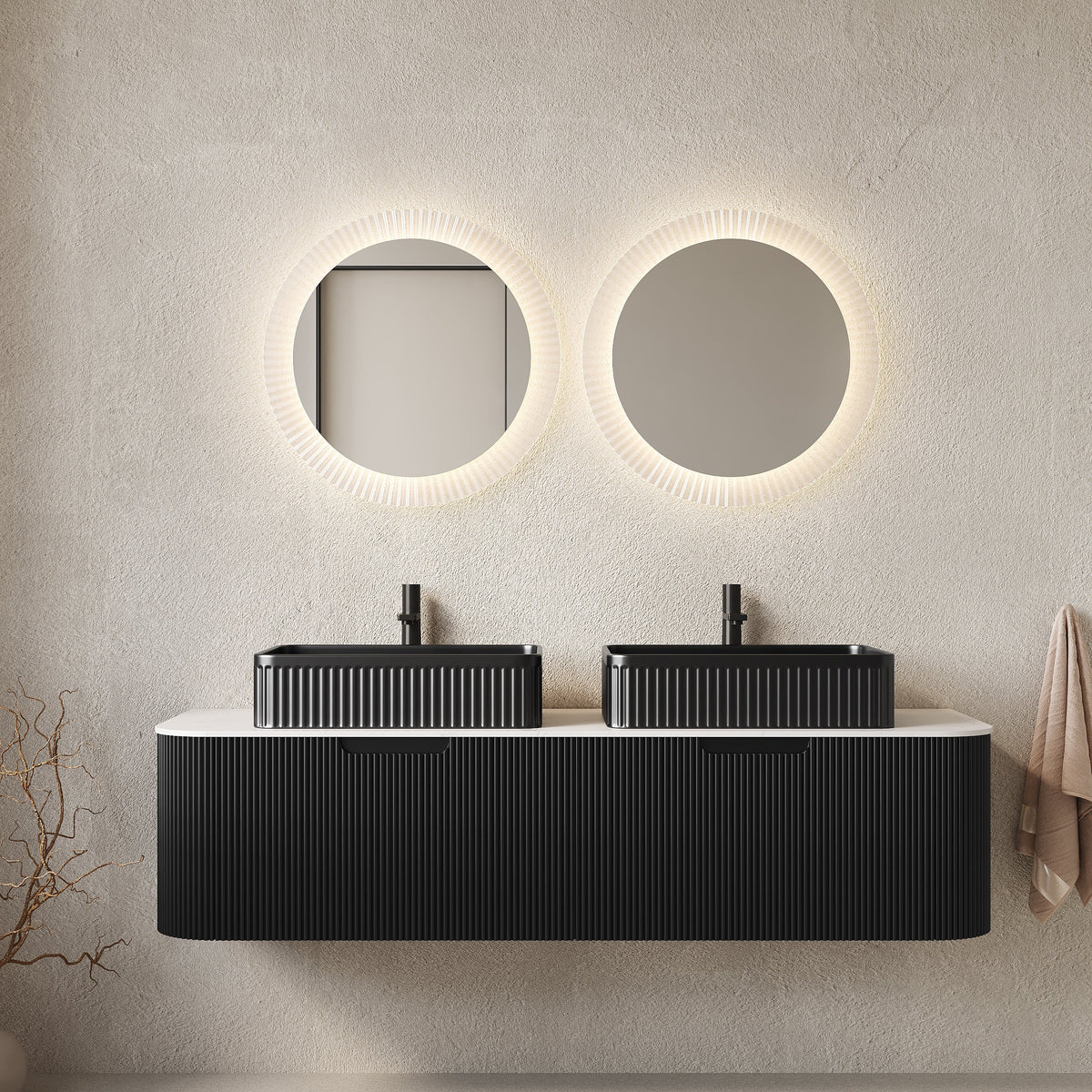 DINA 60" Bathroom Vanity with Sinks